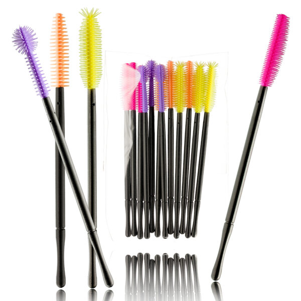 Silicone eyelash brushes