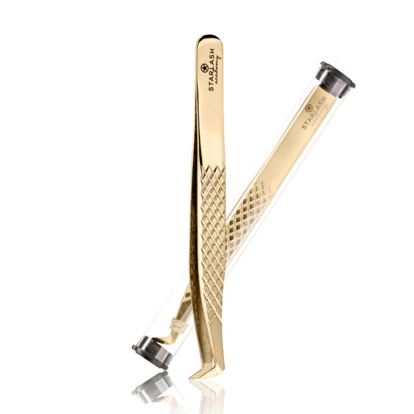 Straight gold tweezer