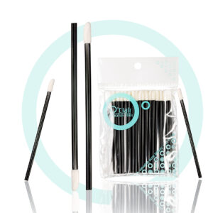 Black velor applicators for EYELASHES and UST 50 pcs.