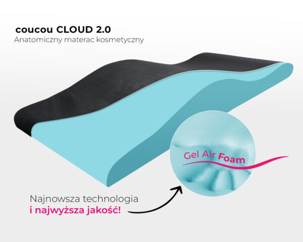 Anatomiczny Materac do przedłużania rzęs i innych zabiegów kosmetycznych + pokrowiec GRATIS