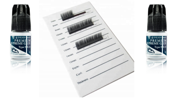 2 pieces of HS-11 Eyelash Glue + White Holder FREE