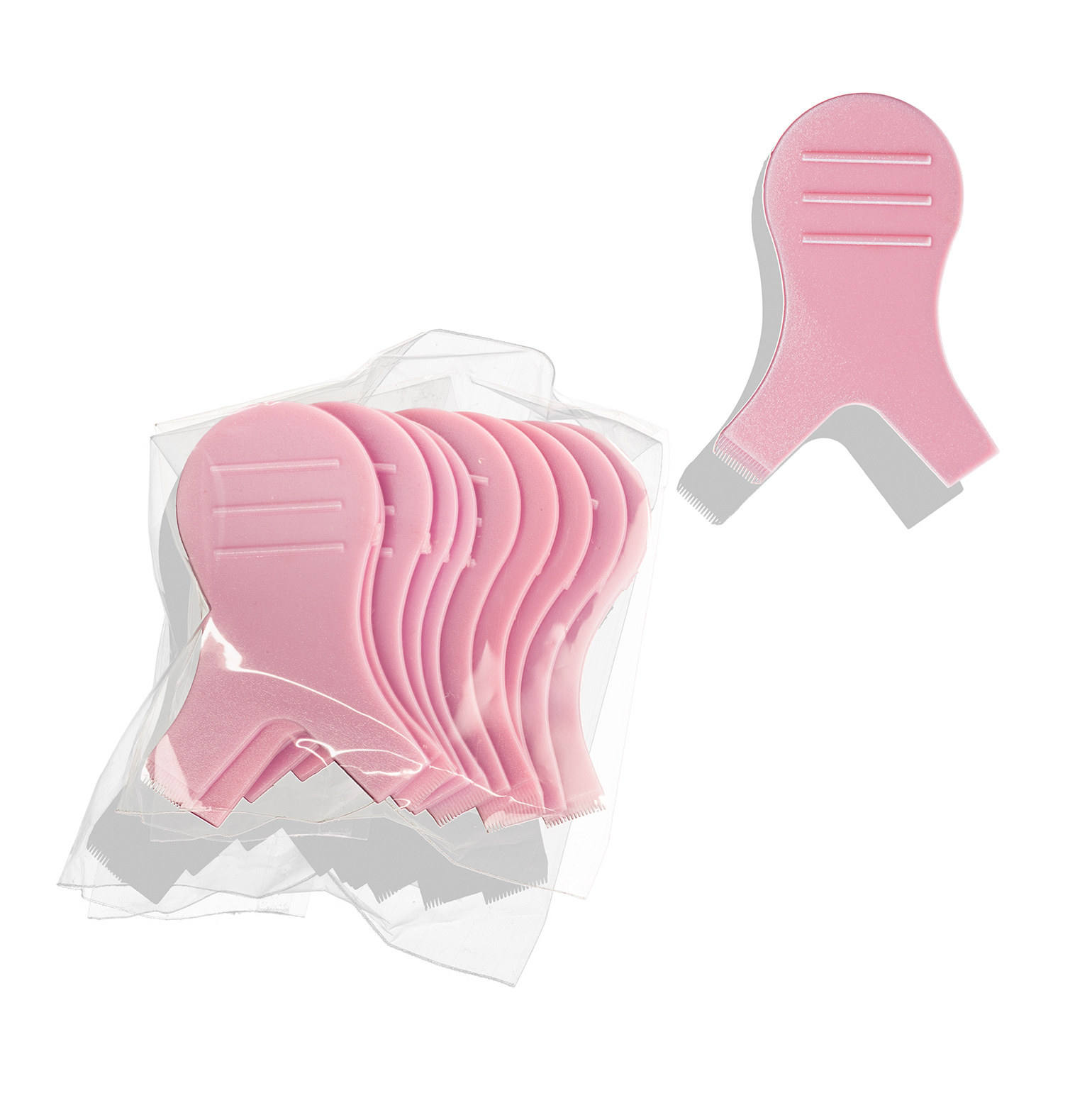 Applicator Comb for eyelash lifting 10 pcs. Pink