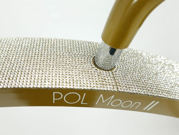 Pol Moon II Cosmetic Lamp with Gold Cubic Zirconias