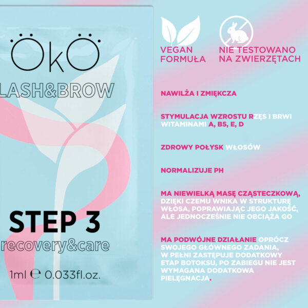 A set of OKO eyelash and eyebrow lamination products