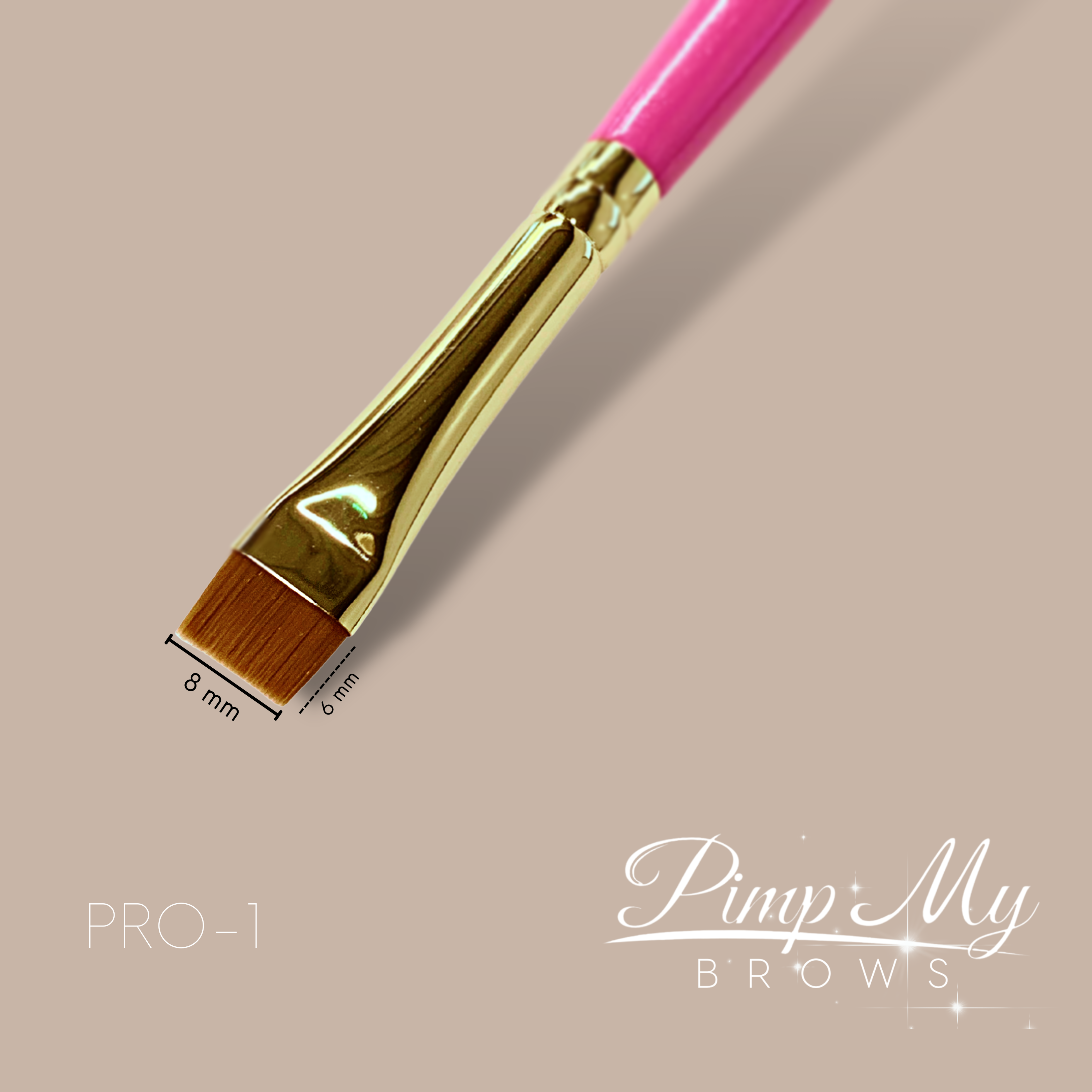 Pędzel do brwi prosty Pimp My Brows PRO – 1 Pimp My Lashes