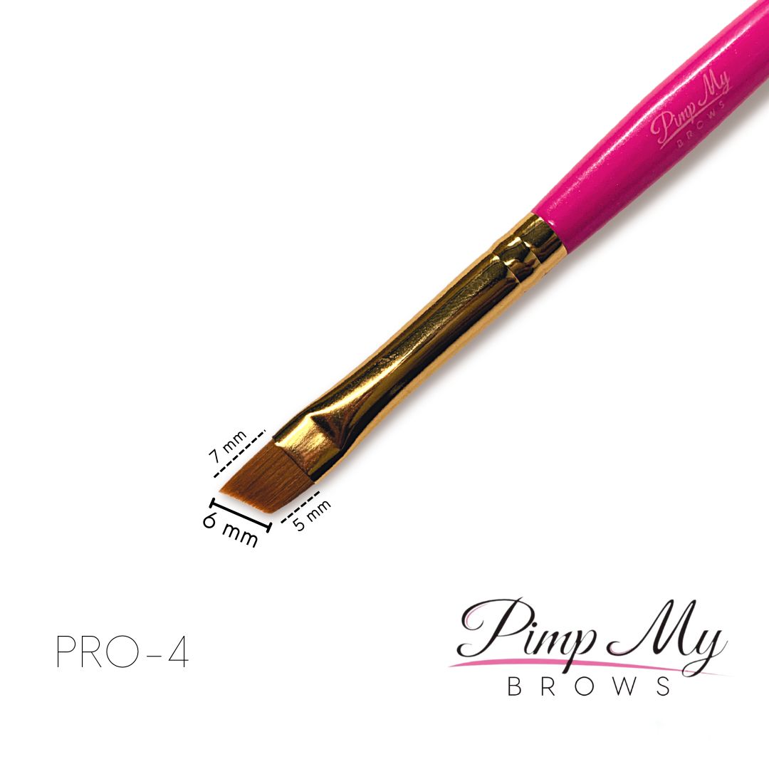 Pędzel do brwi skośny Pimp My Brows PRO – 4 od Pimp My Lashes