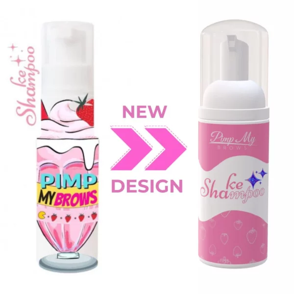Shake Shampoo różowy piankowy szampon do brwi Pimp My Brows