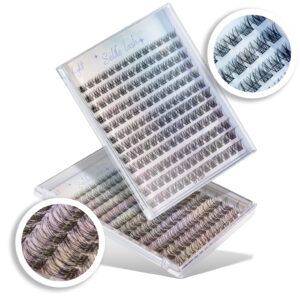 Rzęsy bondingowe LIGHT 168szt od 8-14mm PREMIUM przedłużanie rzęs DIY selfie lash