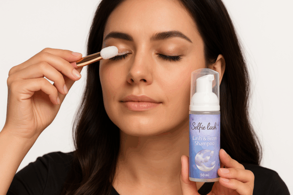 Szampon do rzęs Selfielash 50ml + Pędzel do mycia rzęs Gratis